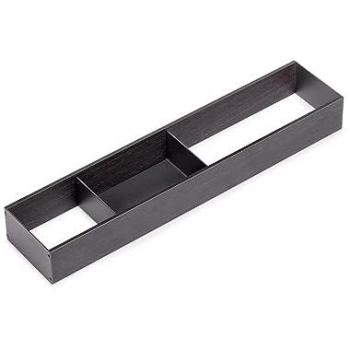 Organizador Orderbox para cajón, 100x470 mm, Gris antracita, Acero y Madera