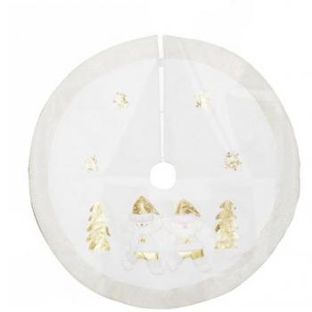 Pie de Árbol Navideño Blanco de 100 cm