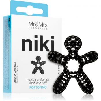 Ambientador de coche Mr&Mrs Fragrance Niki Portofino - Recambio para ventilación, 1 unidad