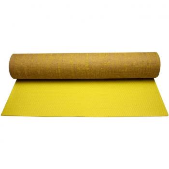 Avento esterilla de yoga eco-yute amarillo fluorescente 41WD