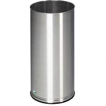 Soporte para paraguas de acero inoxidable 30 litros, altura 610 mm, acabado cepillado
