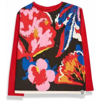 Camiseta de niña Tuc Tuc de manga larga con estampado frontal Natural Planet