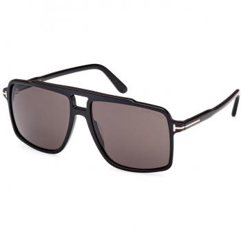 Tom Ford FT1177 Stylish Black Sunglasses for Men, Size 59 MM