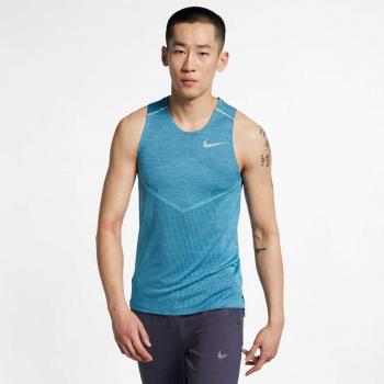 Nike M Nk Techknit Ultra Tank Camiseta, Hombre, Nightshade/lt Blue Fury/Reflective silv, S