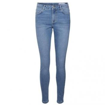 Vero Moda Elly Women's Mid Rise Skinny Jeans - Medium Blue Denim
