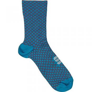 Calcetines Sportful Checkmate para mujer en color azul y morado, talla L-XL