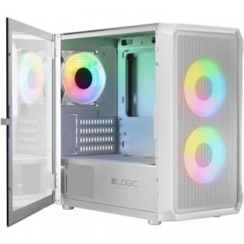 Caja Mini ATX Logic PORTOS ARGB Blanco