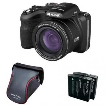 Kodak Pixpro Astro Zoom AZ426 - Cámara digital bridge, zoom óptico 42X, gran angular 24mm, 20 megapíxeles, LCD 3, vídeo Full HD 1080p, batería Li-ion - Negro