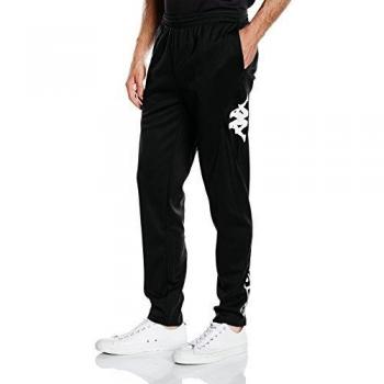 Kappa Biella - Pantalones deportivos para hombre, color negro, talla YM