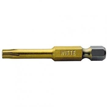 Witte 429615 Caja 5 puntas de destornillador Torx 20x50mm con revestimiento de Nitruro de Titanio, Único, Set de 5 Piezas