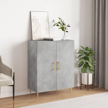 Aparador de madera de ingeniería 69,5x34x90 cm Mueble de Almacenaje de Salón, Buffet para salón, Armario Auxiliar, Armario de Almacenamiento en color gris hormigón