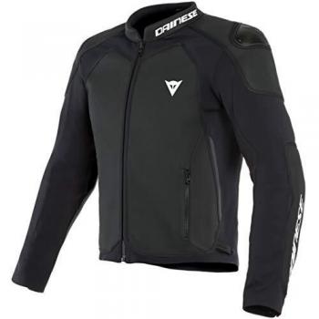 Dainese Intrepida - Chaqueta de motorista de cuero negro mate, talla 56