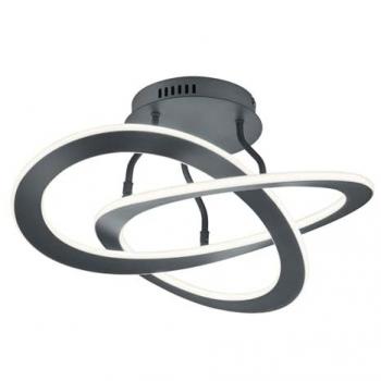 Plafón LED Antracita Oakland, Dimmable, Diseño Moderno, 1 Foco Integrado