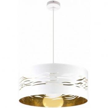 Lámpara Colgante FABRILAMP Niebla 1xe27 Blanco Oro | Diseño Moderno | Iluminación Elegante | Fácil Instalación | Ahorro de Energía
