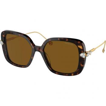 Swarovski SK6011 Polarized Women's Sunglasses Acetate Havana Brown Tortoiseshell 55mm