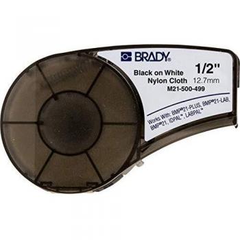 Brady M21-500-499 Tape for Lab Pal, 12.7 mm, White Cloth