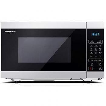 Sharp YC-MG51ES microondas 900 W, 25 litros, Acero inoxidable, Gris