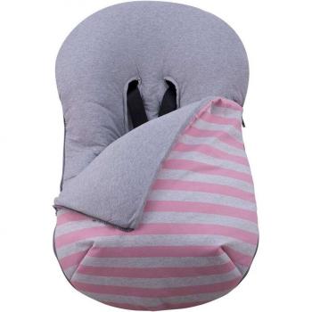 Funda y Saco Universal de Algodón Jyoko para Silla de Coche y Portabebés Maxi-Cosi Grupo 0 Pink Island