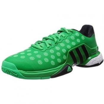 adidas Barricade 2015 Boost - Zapatillas para hombre, color negro / plata / blanco, talla 45 1/3