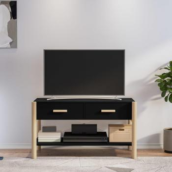 Soporte para TV negro 82x38x45 cm madera multicapa