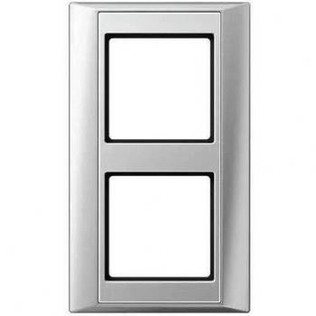 Marco embellecedor de aluminio doble 93x160mm JUNG