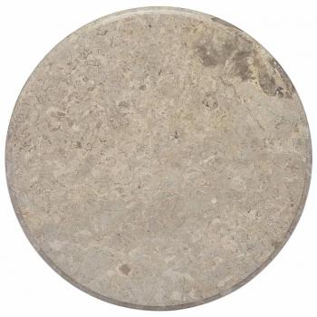 vidaXL Marble Table Top Grey Ø60x2.5 cm