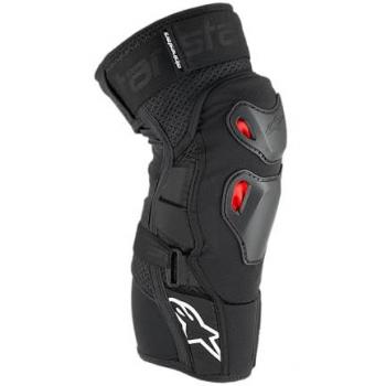 Rodillera de Cross Alpinestars Bionic Pro Plasma - Negro-Rojo-Blanco, Talla L-XL