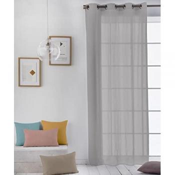 Cortina con Ojales Lisa de Algodón Extra Suave - 6 Colores Disponibles - Medidas 140x260 cm / 200x260 cm