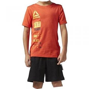 Conjunto Deportivo Reebok B ES SS Set BK4384 Naranja para Niños de 5 Años