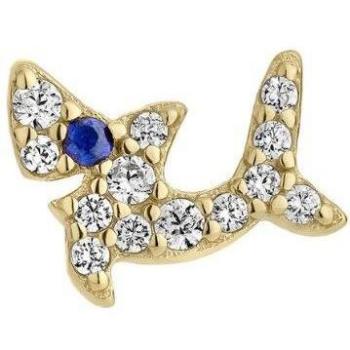 Ear Candy - Piercing Dolphin de plata bañado en oro amarillo 18k