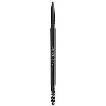 Sigma Fill + Blend Dark Brow Pencil - Unisex, Matte Finish, Includes Brush for Precise Application