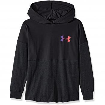 Under Armour Finale Sudadera Camisa de Manga Larga, Niñas, Black / / Penta Pink