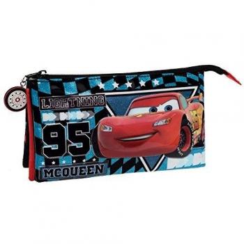 Disney Cars Glitter Neceser de Viaje, 1.32 litros, Color Azul