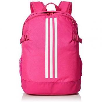 adidas Unisex's 3-Stripes Power IV M Backpack, Shock Pink/White, 16 x 32 x 44 cm