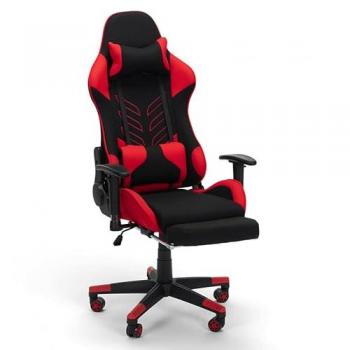 Silla de oficina gaming ergonómica Misano Fire con cojines y apoyabrazos