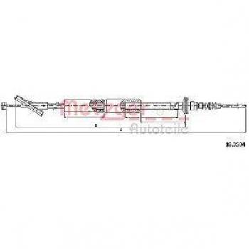 Cable de embrague METZGER 18.3504 para Chevrolet Spark