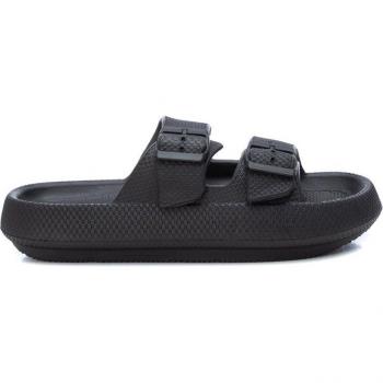 Sandalia Xti para hombre de doble tira negro con hebillas