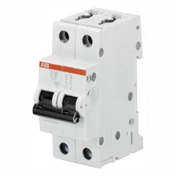 ABB S202-C2 Miniature Circuit Breaker 2-Pole C Curve 2A 6kA