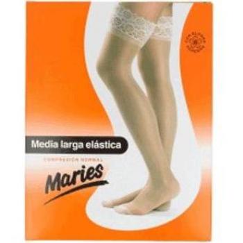 Media compresión Maries beige talla 3 con tecnología bielástica y masaje suave