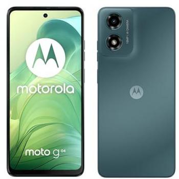 Motorola Moto G04 - Smartphone 6.56 Unisoc T606, 4GB RAM, 64GB Almacenamiento, Dual SIM, Android 14, Batería de 5000 mAh, Color Verde Mar