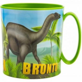 Taza infantil de plástico reutilizable para microondas de 350 ml Trike T-Rex & Bronto - STOR Producto Oficial