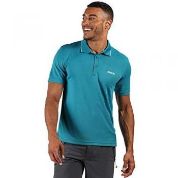 Regatta Maverick V-Polo Deportivo De Secado Rápido T-Shirts/Polos/Vests, Hombre, Olympic Teal, M
