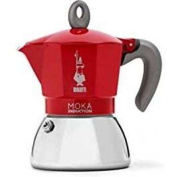 Bialetti - Cafetera Moka de Inducción, Adecuada para todo tipo de Placas, 4 Tazas de Café Espresso