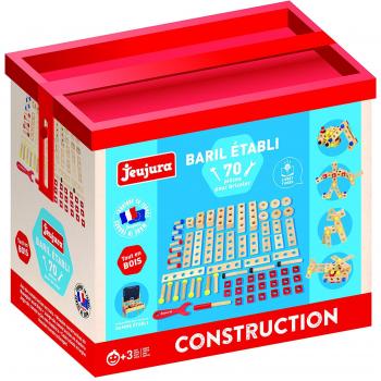 Juego de Construcción en Madera Jeujura - 70 Piezas para Bricolar