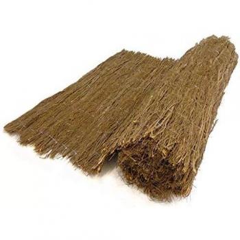Nature Valla de Jardín Extra Gruesa Brezo Natural 1x3 m Cercado Paneles Patio