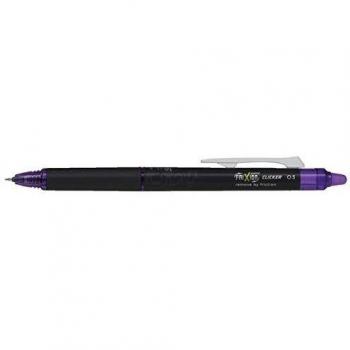 Gel roller retráctil Frixion Point Clicker Pilot violeta