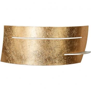 Aplique de pared dorado Keyron de Lindby, moderno, acabado mate, material metálico, para salón y comedor, 1 llama, casquillo E27