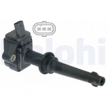 Bobina de encendido DELPHI GN10591 con características de alta calidad, diseño compacto, fácil instalación y compatibilidad con múltiples modelos de vehículos