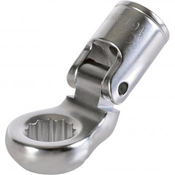 King Tony 335015 M Flexible Cuervo pie Box End - Llave De Vaso, 15 mm, 3/8)