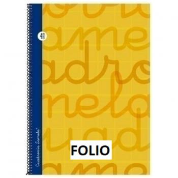 Lamela Cuadernos espiral 4X4 cuadrovia Fº 70g 80h T/D
